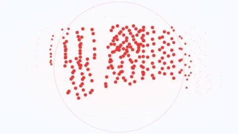 World Dot Map Fill Global Blood Donation Awareness Loop 4K 스톡 동영상 334584976
