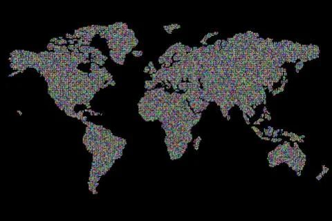 World of dots Stock Illustration