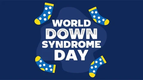 World Down Syndrome Day for better public health 库存影片 345101176