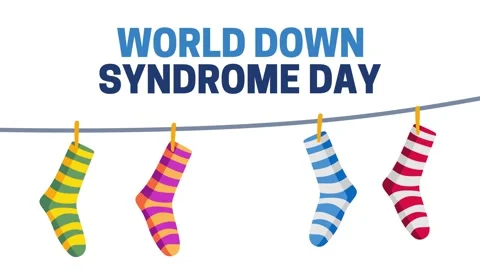 World Down Syndrome Day for better public health Stockbeeldmateriaal 345101204