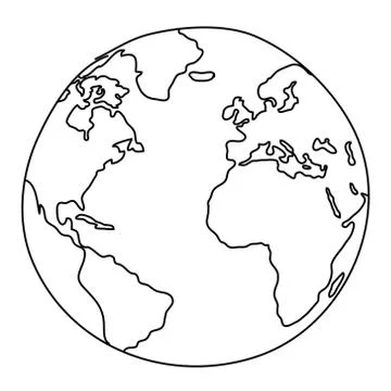 World drawing Stock Illustration
