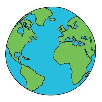 World drawing Stock Illustration