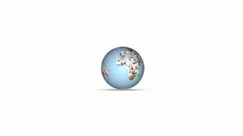 World droping and turning on itself Stock After Effects