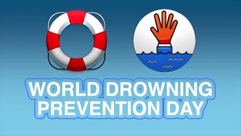 World drowning prevention day concept Stock-Footage 329550247