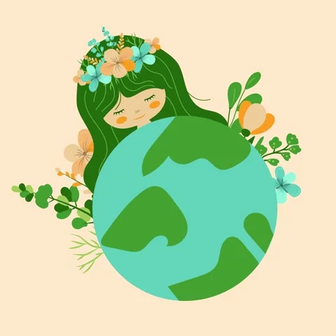 World Earth Day Square Animated Background Stock Footage 306574150