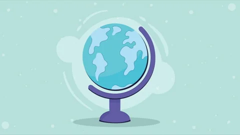 world earth map supply animation | Stock Video | Pond5