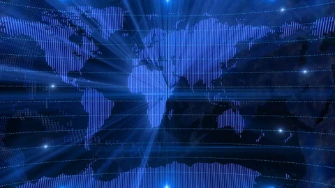 World earth particular background 4K  LOOP blue Stock Footage 73584358