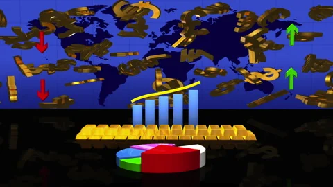 World Economy Background Stock Footage 250145104