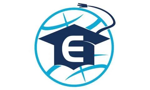 World Education Letter E Stock-Illustration