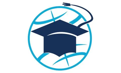 World Education Template Illustrazione stock