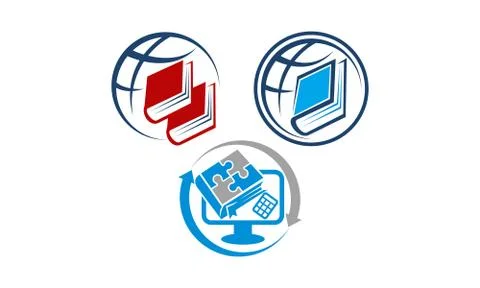 World Education Template Set Stock-Illustration