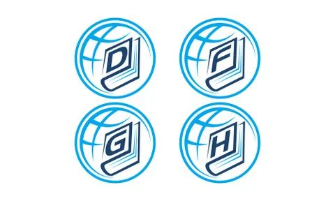 World Education Template Set イラスト素材