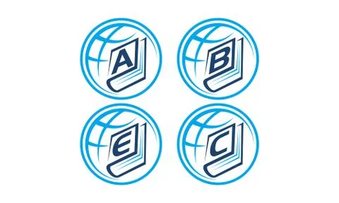 World Education Template Set イラスト素材