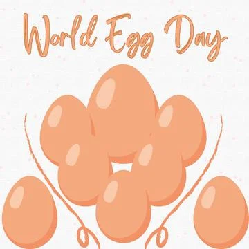 World Egg Day Illustrazione stock