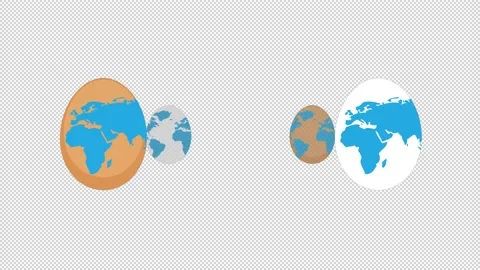 World Egg Day Loop Animation Alpha Background Stock Footage 218383789