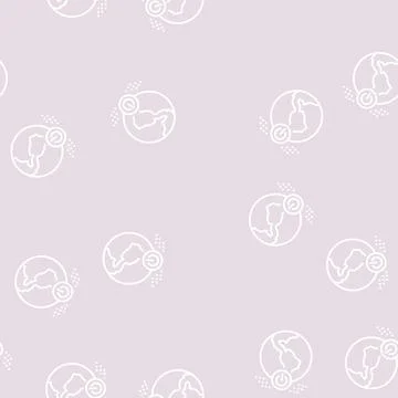 World energy saving line seamless pattern Stock Illustration