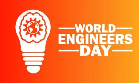 World Engineers Day Vector Template Design Illustration 库存插图