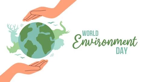 World environment day background. Happy Environment day. 5 June. World Stock Illustration