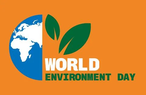 World environment day background template Illustrazione stock