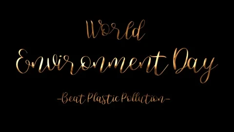 World Environment Day - Beat Plastic Pollution Stock Footage 302885352