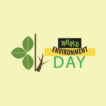 World Environment day concept. 3d paper cut eco friendly design. Vector illus Stock Illustration