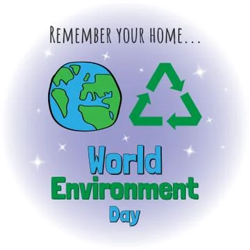 World environment day. Concept design for banner, greeting card, 스톡 일러스트