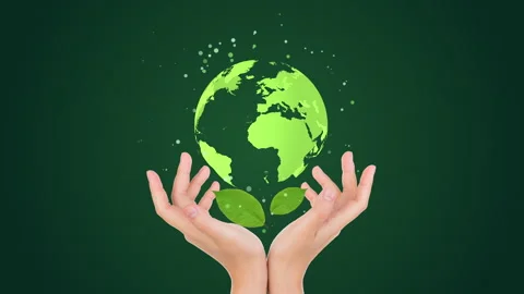 World environment day concept. green eco earth. Stock Footage 241648036