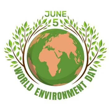 World environment day concept. June 5th Stock Illustration