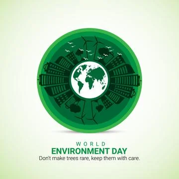 World Environment Day. Creative Environment post. Stock Illustration