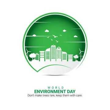 World Environment Day. Creative Environment post. Stock Illustration