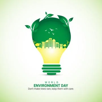 World Environment Day. Creative Environment post. Stock Illustration