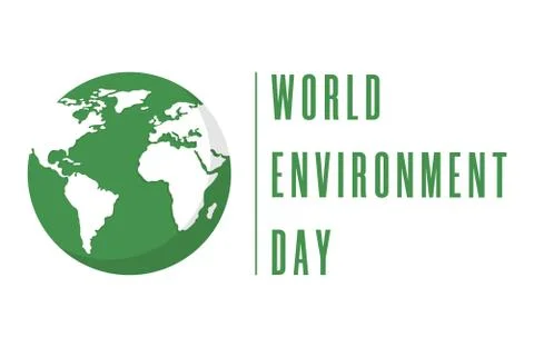 World Environment Day. Creative poster or banner. Ecology planet. Vector. Stock Illustration