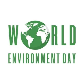 World Environment Day. Creative poster or banner. Ecology planet. Vector. Stock Illustration