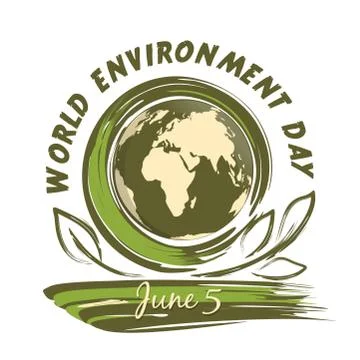 World Environment Day design. 5 June Stock Illustration