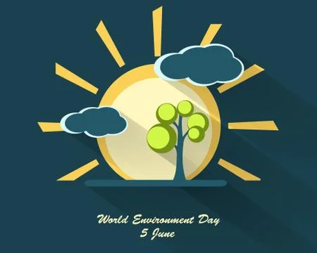 World environment day design Stock Illustration