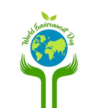 World Environment Day - Hand Hold Earth Stock Illustration