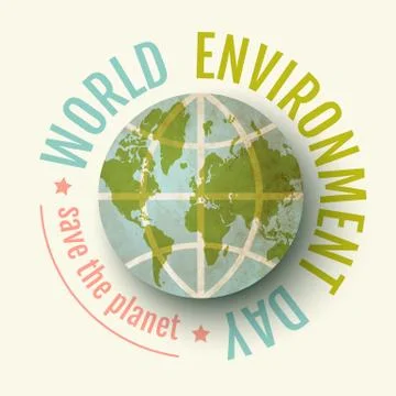 World Environment day. Stock Illustration