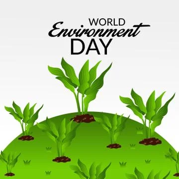 World Environment Day. Illustrazione stock