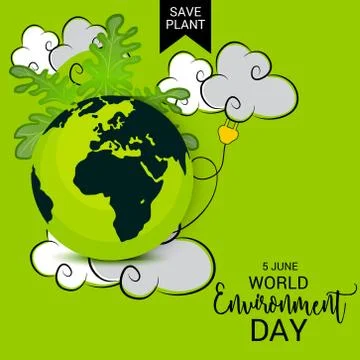 World Environment Day. Stock Illustration
