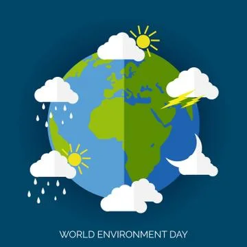 World Environment Day. Stock Illustration