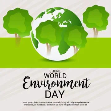 World Environment Day. Stock-Illustration