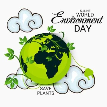 World Environment Day. Illustrazione stock