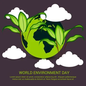 World Environment Day. Stock Illustration