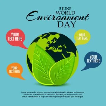 World Environment Day. Illustrazione stock