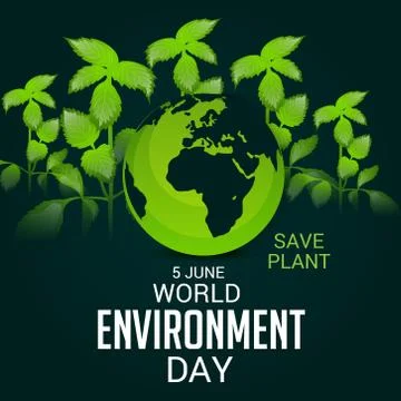 World Environment Day. Illustrazione stock