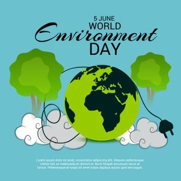 World Environment Day. Stock Illustration
