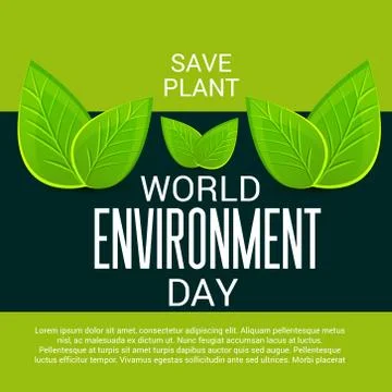 World Environment Day. Stock Illustration