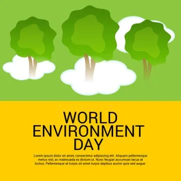 World Environment Day. Stock Illustration