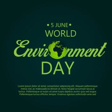 World Environment Day. Stock Illustration