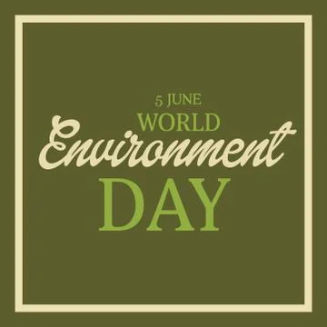 World Environment Day. Illustrazione stock
